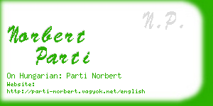 norbert parti business card